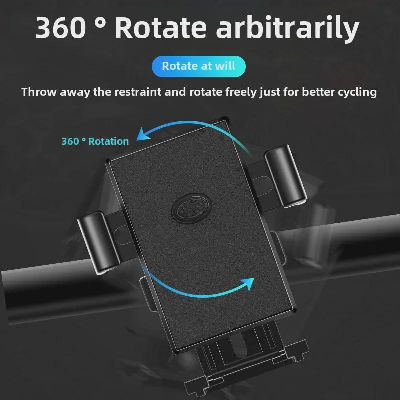 3-in-1 Electric Car, Bicycle, Motorcycle Phone Mount for Navigation and Takeaway Delivery