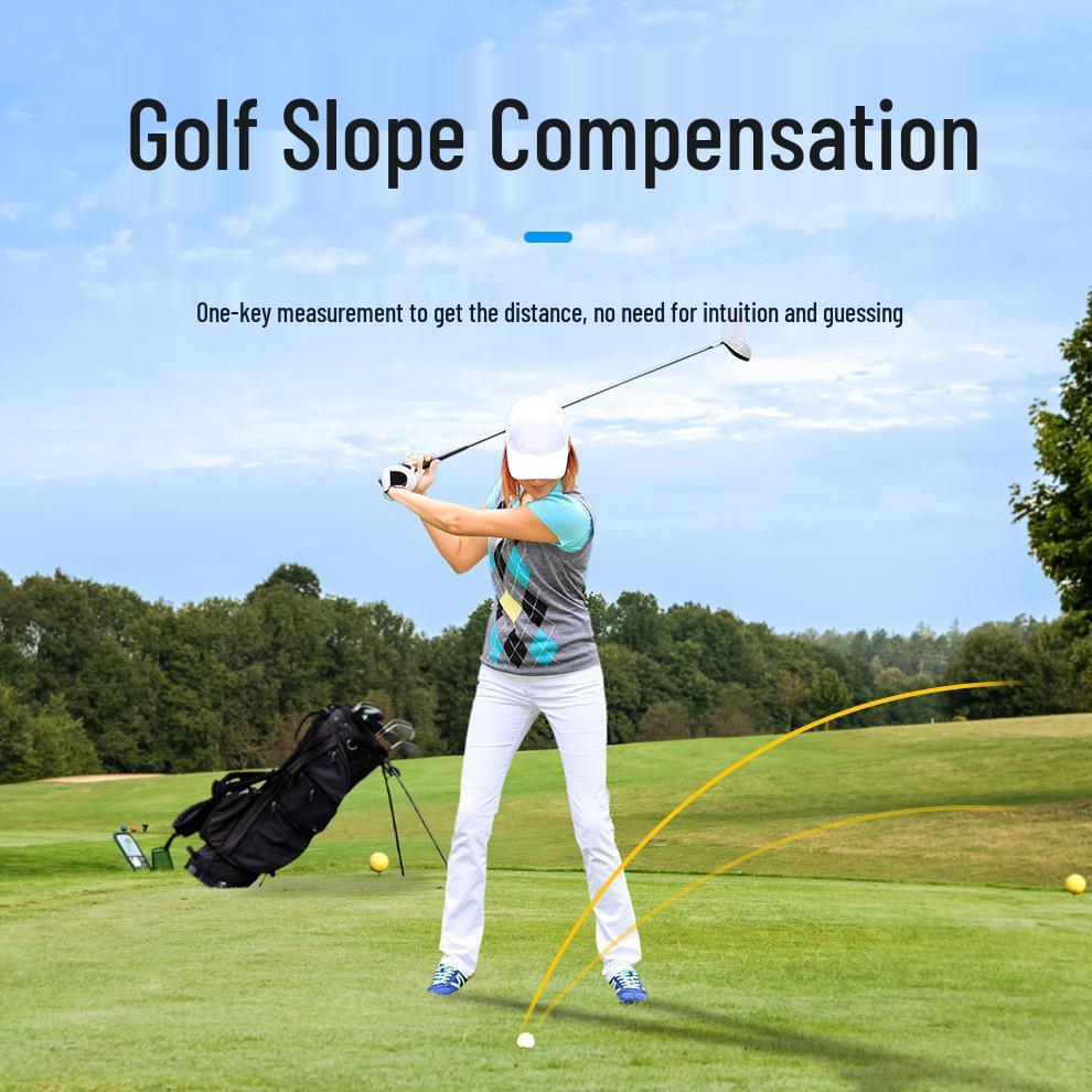 Full-Function Golf & Hunting Laser Rangefinder with Lithium Battery, Angle & Slope Measurement