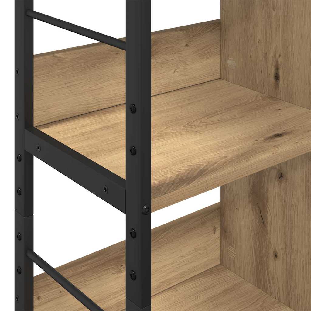 Artisan Oak Bookshelf 82 x 32 x 112 cm Engineered Wood