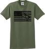Frogman USA Flag Distressed Unisex T Shirt (S-5X)