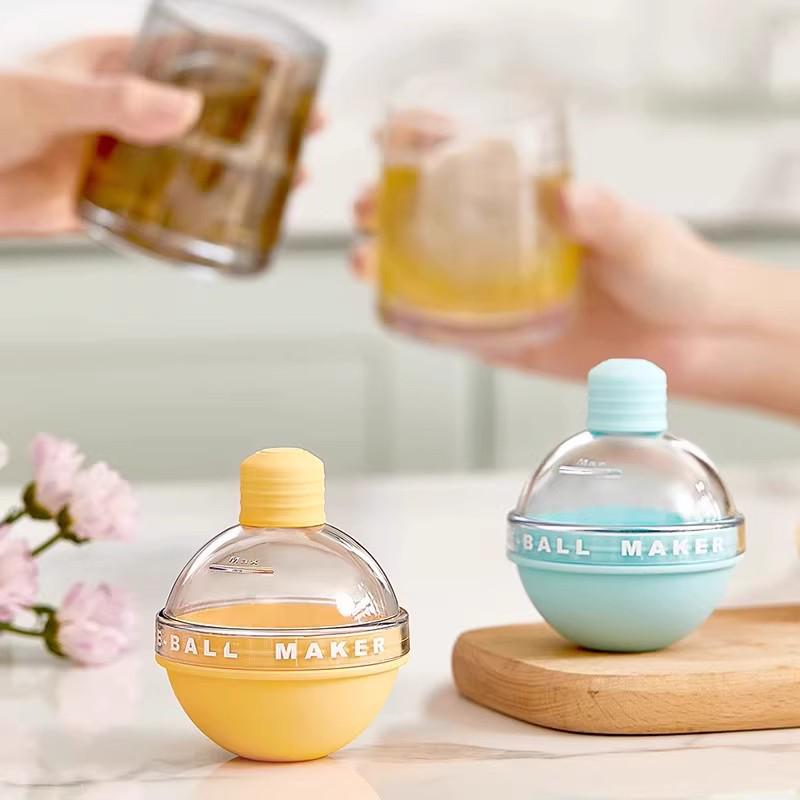 Ice Hockey Mold Silicone Ice Cube Tray for Round Whiskey Spheres