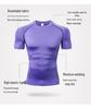 Men's Quick-Dry Elastic Sports T-Shirt - Breathable Ice Silk Short Sleeve Fitness Wear
