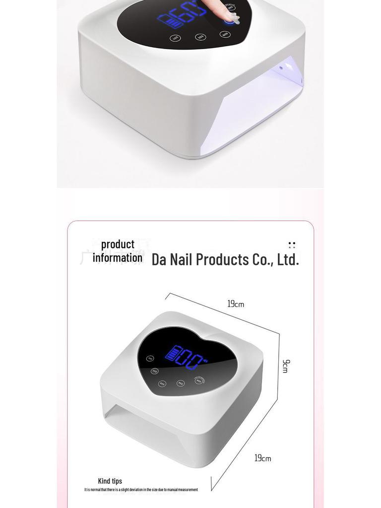 X20 Rechargeable Wireless LED Nail Therapy Lamp with Lithium Battery and Storage