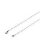 Surgical Link Chain Mini Flower Turquoise Charm Necklace (PLT-NL-033_SV)