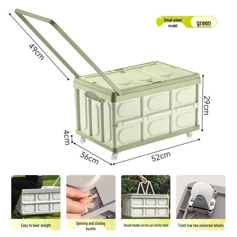 Collapsible Outdoor Camping & Car Trunk Organizer with Wheels