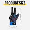 WRELS Three Finger Billiard Gloves Breathable Sweat-Wicking Snooker Glove Elasticity Smooth Lightweight Billiard Training Gloves