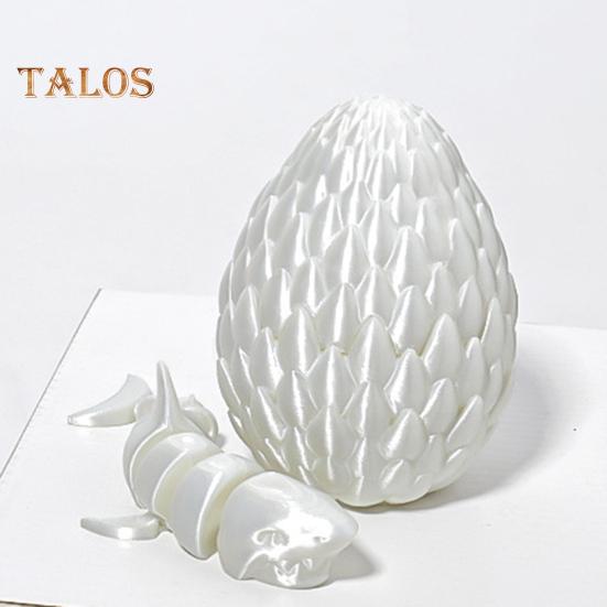 1 Zestaw Figurka Rekina Drukowana 3D Ruchome Stawy Rekin Zabawka Fidget Jajo Rekina z Artykułowanym Rekinem w Środku Dekoracja na Biurko Ornament