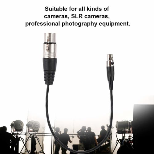 XLR Mini 3-Pin Female To XLR 3-Pin Female Audio Cable with Zinc Alloy Case and Copper Wire Shield