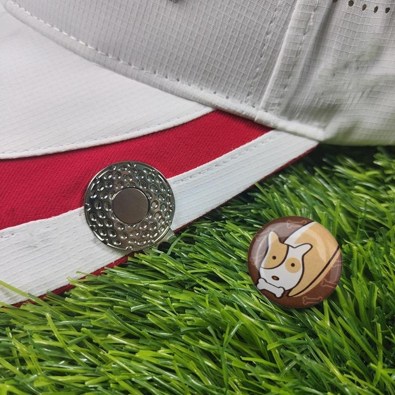 Golf Ball Marker with Standard Magnetic Hat Clip, Funny Golf Ball Marker Hat Clip Golf Gifts Men Women Golf Accessories