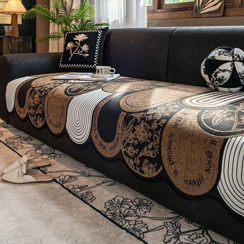 Retro Special-shaped Sofa Cushion Four Seasons General New Advanced Sense of Irregular Non-slip Cushion Cover