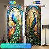 2pcs Peacock Printed Curtain for Home Decor - Rod Pocket Window Treatment for Bedroom   Office   Kitchen   Living Room   and Study