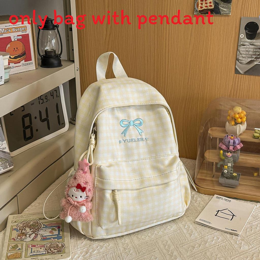 Casual Girl Backpack With Embroidery For Travel And School Use