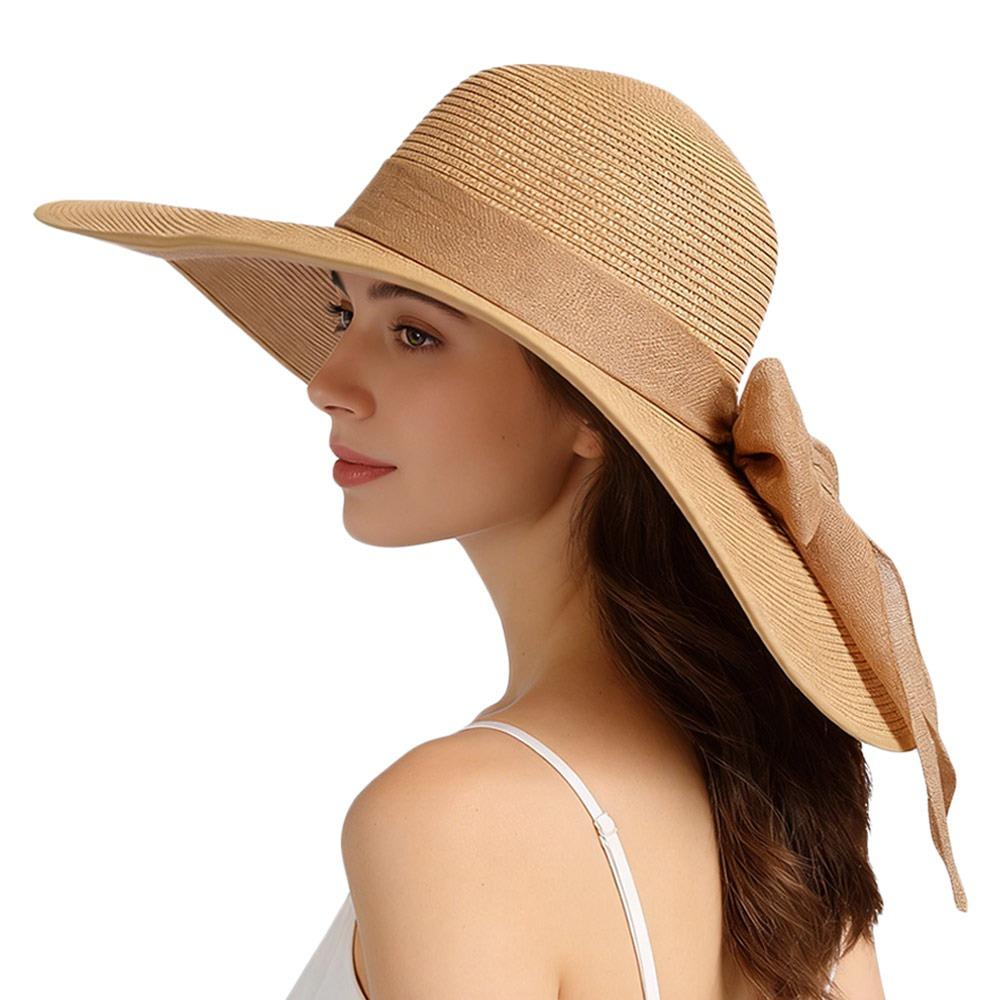 Fashion Oversize Summer Sun Hat Sun Protection Big Brim Straw Hat Breathable Casual Beach Cap for Women