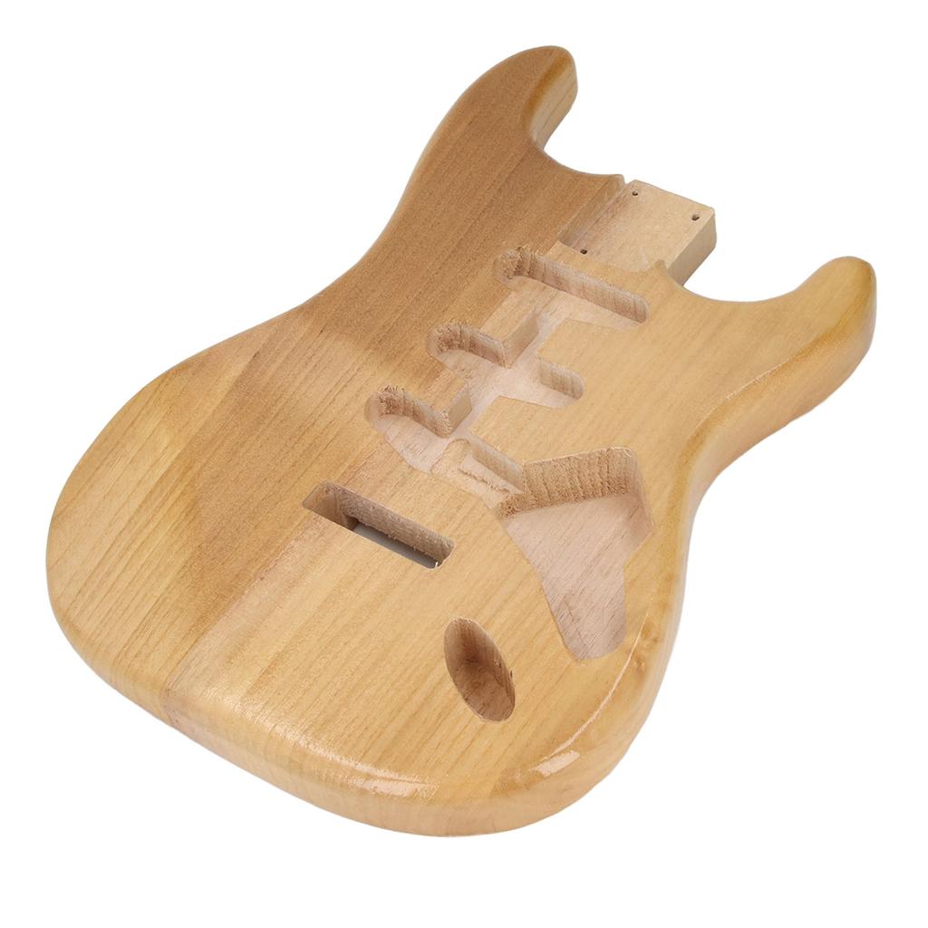 Uferdig Elektrisk Gitar Kropp Valnøtt Tre Emne Trippel Enkel Pickup Hull Gitar Tønne