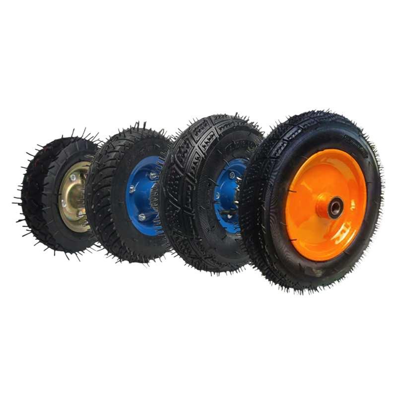Inflatable Wheels Set: 2x 10", 6", & 14" Wheels; 4" Tiger Cart Tire; 8" Hand Truck Wheel
