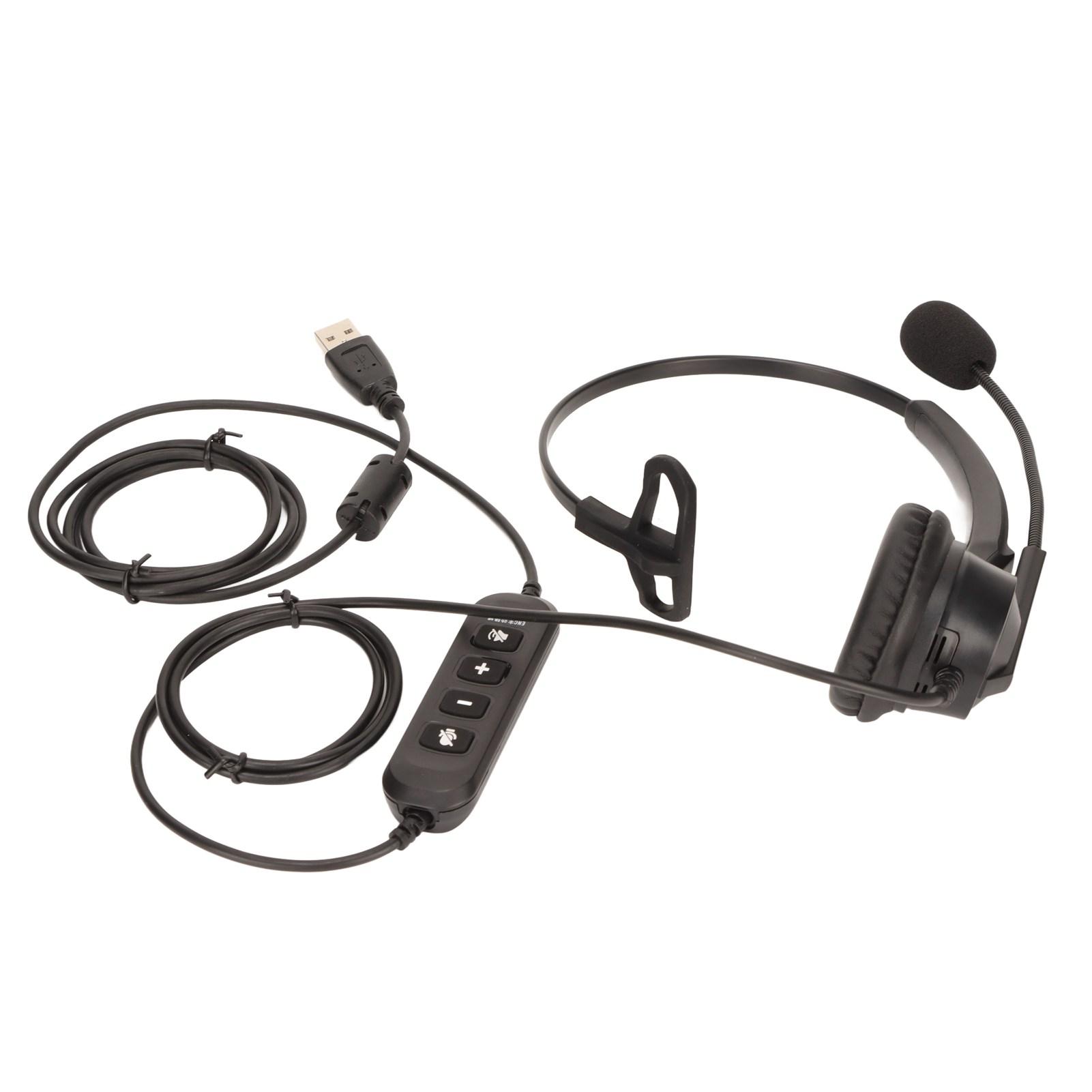 

Телефонная гарнитура ENC с активным шумоподавлением, одноканальные наушники для телемаркетинга