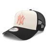 New Era 9FORTY A-Frame Trucker Cap 15372632 (NY Chrome/Peach White)