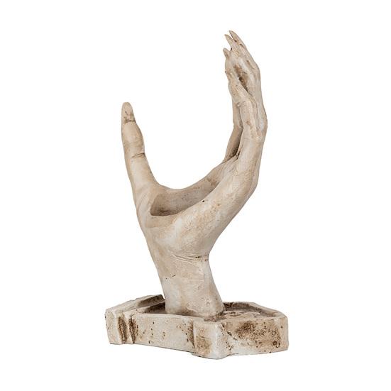 Collectible Eye-catching Candle Holder Resin White 1 Pc