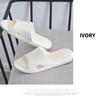 Nordic Size L [mianshe] Ultra-Lightweight Sandals/Slippers, Hygienic, Comfortable, Non-Slip, Unisex, Ivory,