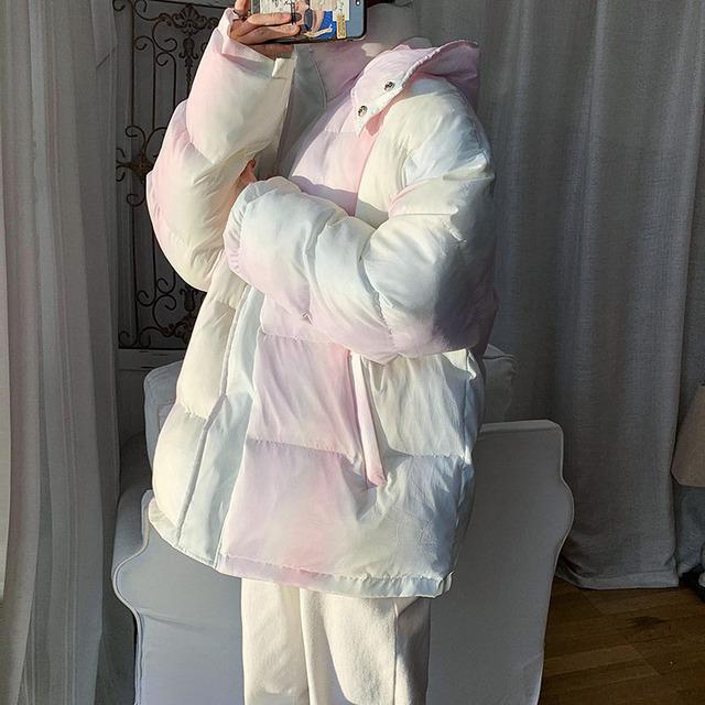 

Зимние парки оверсайз в стиле Харадзюку, женские повседневные пальто, корейская свободная куртка-пуховик с капюшоном, женское теплое пальто с хлопковой подкладкой XXL