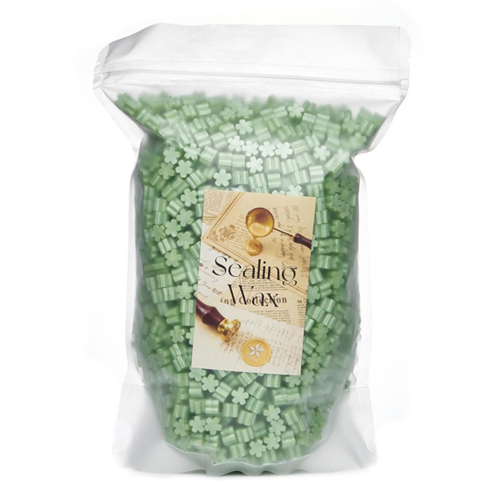 500g Flower Shaped Sealing Waxes for Wax Seal Stamp Colorful Waxes Seal Beads for Letter Envelope Christmas Card Package