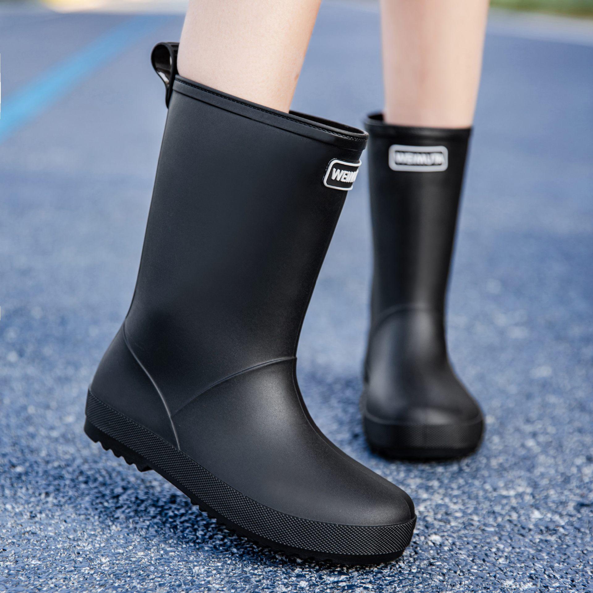 Women s Waterproof Non-slip Fashion Rain Boots - Lightweight Rubber Shoes for Adults 37