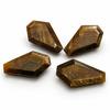 Natural Multi Sapphire Coffin Shape Loose Gemstone for Jewelry Making 10x20mm