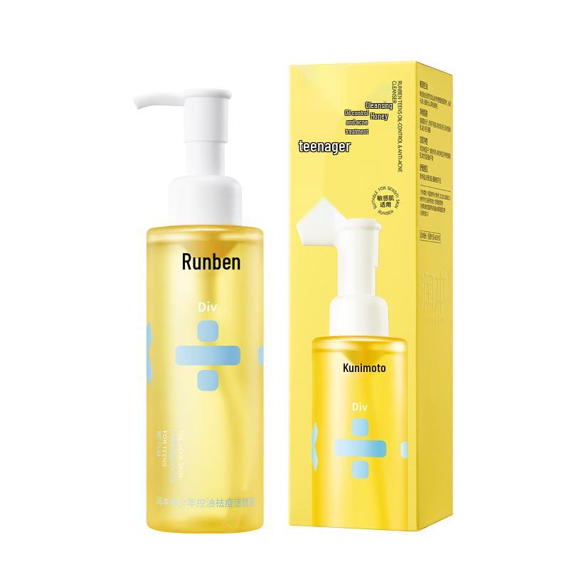 

Набір Runben для контролю підліткових прищів: Тонік для контролю жирності, Крем від прищів, Шампунь проти лупи, Засіб від свербежу, Гель для душу для студентів.