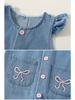 Baby Girl Denim Overalls: Cute and Fashionable Spring & Autumn Romper Set for Infants