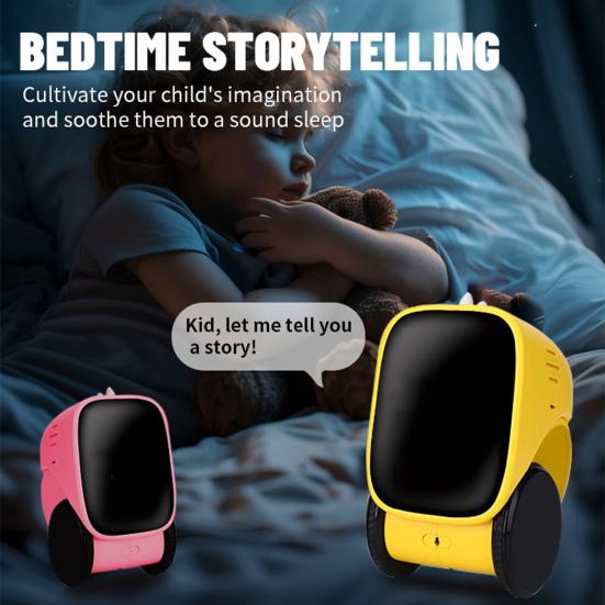 Kids Remote Control Robot Toy with LED Eyes Horns Auto-Demonstration Programmable Touch Sensing Educational
