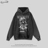 Oversized Heavyweight Washed Vintage Hoodie Unisex Streetwear Long Sleeve Cotton Sweatshirt