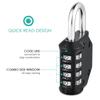 ORIA Combination Padlock 2PCS Password Locks 4 Digit Waterproof Outdoor Lock For Door Suitcase Bag Package Cabinet Locker Window