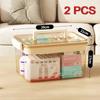 Transparent Multi-Layer Home Medicine Box-Large Capacity Medical Storage Case Perfect for Medication Organization First Aid Use