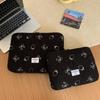 Plush Bow Strawberry Laptop Sleeve Case 13/14 Inch Notebook Bag For Macbook Air Pro Lenovo Hp 11 Inch Tablet Pouch For Ipad