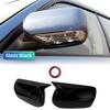 2PCS Glossy Black Car Side Rearview Mirror Cover Caps Shell For Subaru Impreza WRX STI 2004-2007