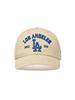Emelbi Cooperstown Patch Unstructured Ball Cap La (Beige)