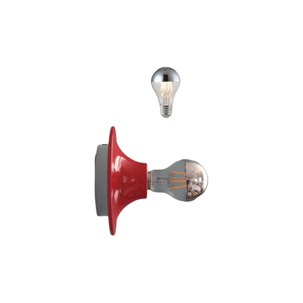 

Vintage Style Retro UFO Wall Lamp Nordic Design Simple Style Bauhaus Wall Lamp Nostalgic Decor Cozy Creative Art Sconce червоний