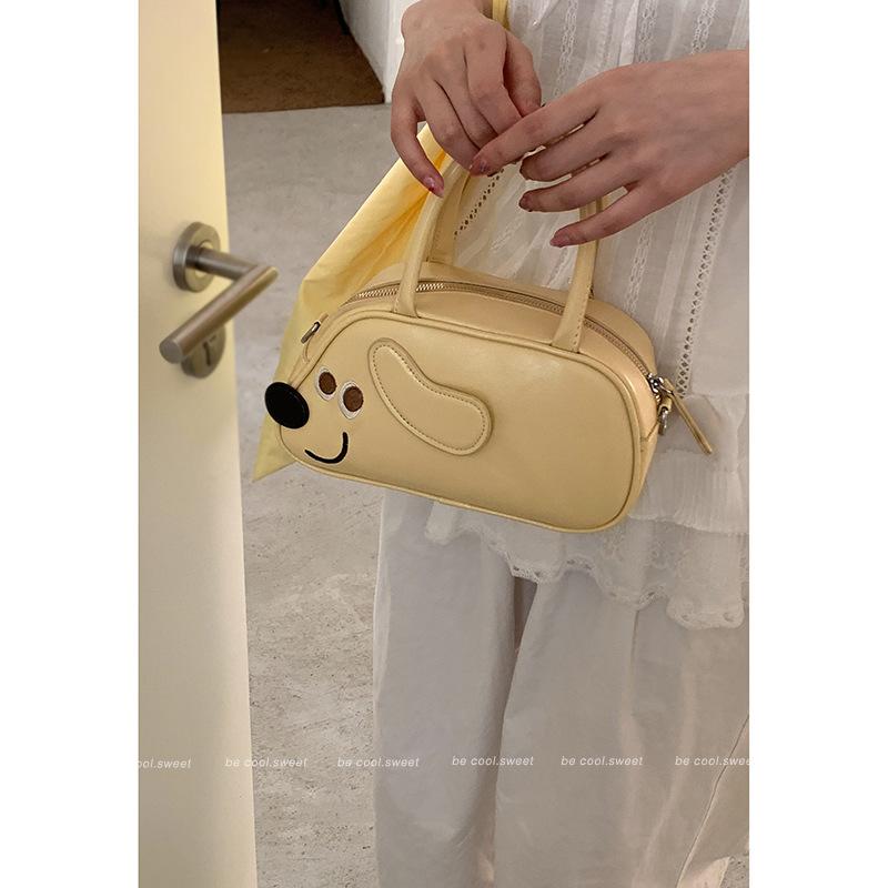 Spring Fashion Handbag Small Bag Women's 2025 New Cute Puppy Small Square Bag Versatile Shoulder Messenger Bag
