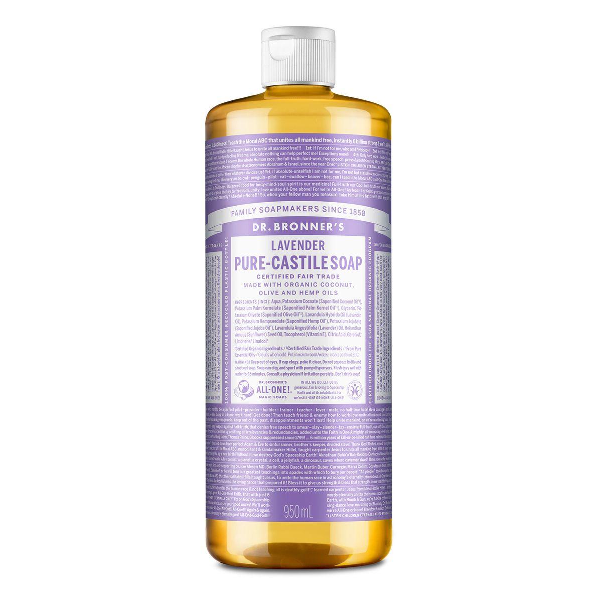 [Face & Body Cleanser] Lavender Pure Castile Soap 950ml