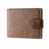 Casual with Multiple Card Slots Short Wallet Slim PU Leather Card Holder Purses Button Closure Coin Pouch Men