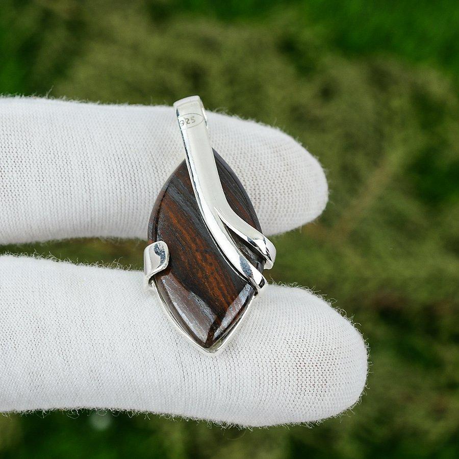 

Red Snakeskin Jasper Gemstone 925 Silver Handcrafted Wedding Anniversary Pendant