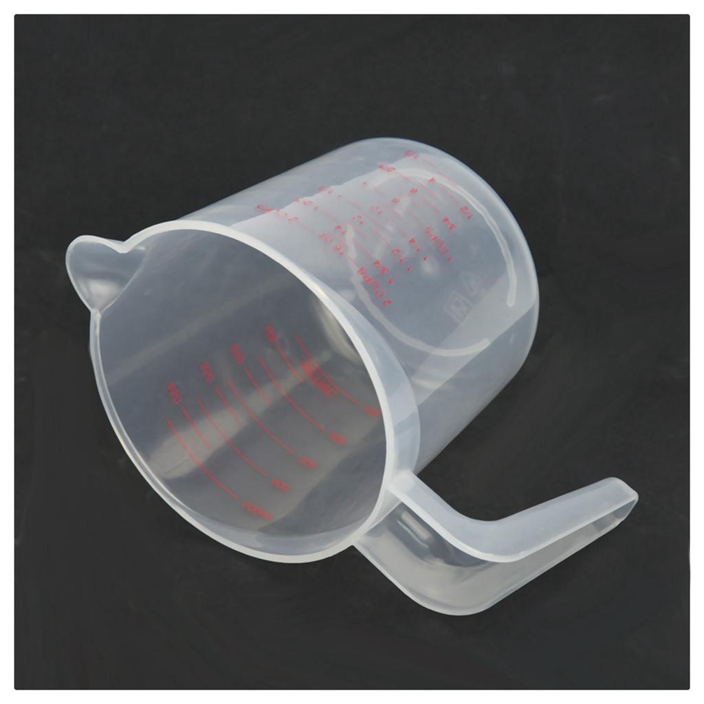 5X 500Ml Home Lab Measuring Jug Pitcher Plastic Handle Pour Spout Container
