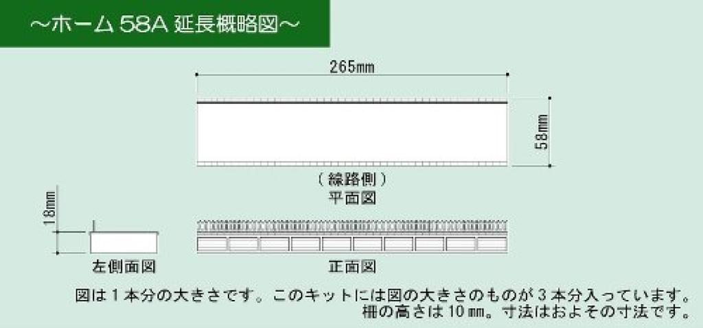 Sankei Diorama Series Platform 58A Extension Paper Craft 1/87 MK05-23