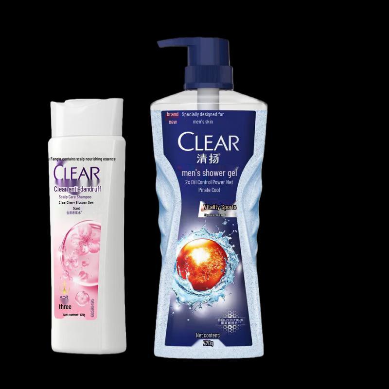 Clear Sakura Daily Care Anti-Dandruff Shampoo & Sport Shower Gel Set