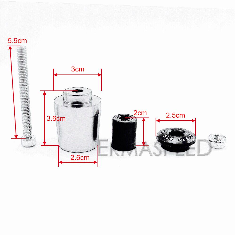 7/8'' Motorcycle Handle Bar Ends Grip Aluminum Handlebar Grips Cap Anti Vibration Slider Plug Dirt Bike Motocross