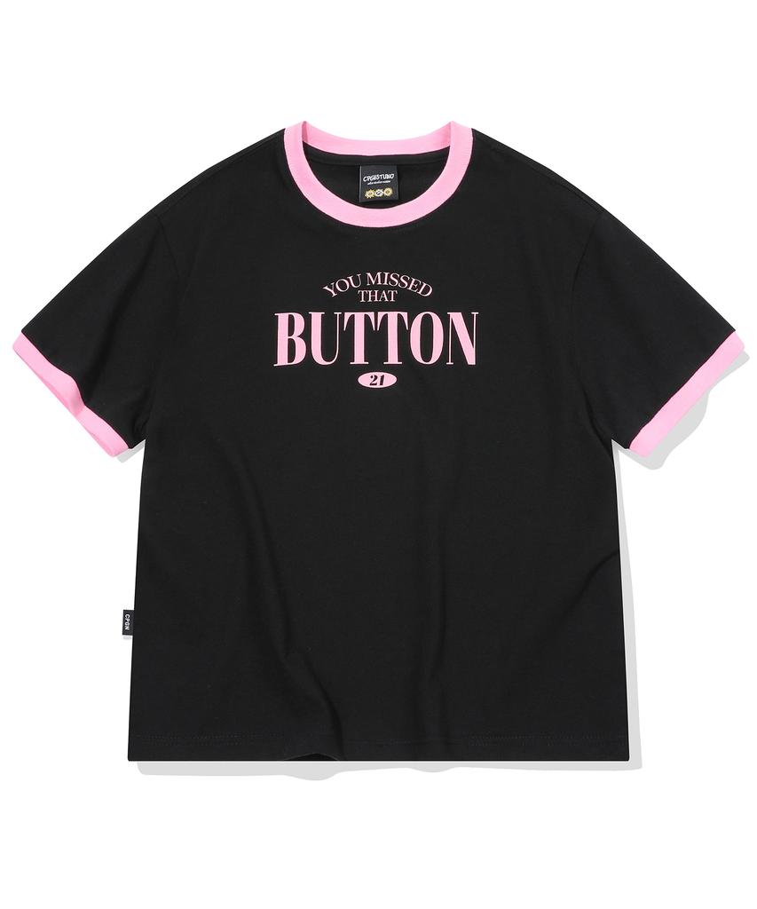 CPGN STUDIO Button Crop Ringer Tea Black