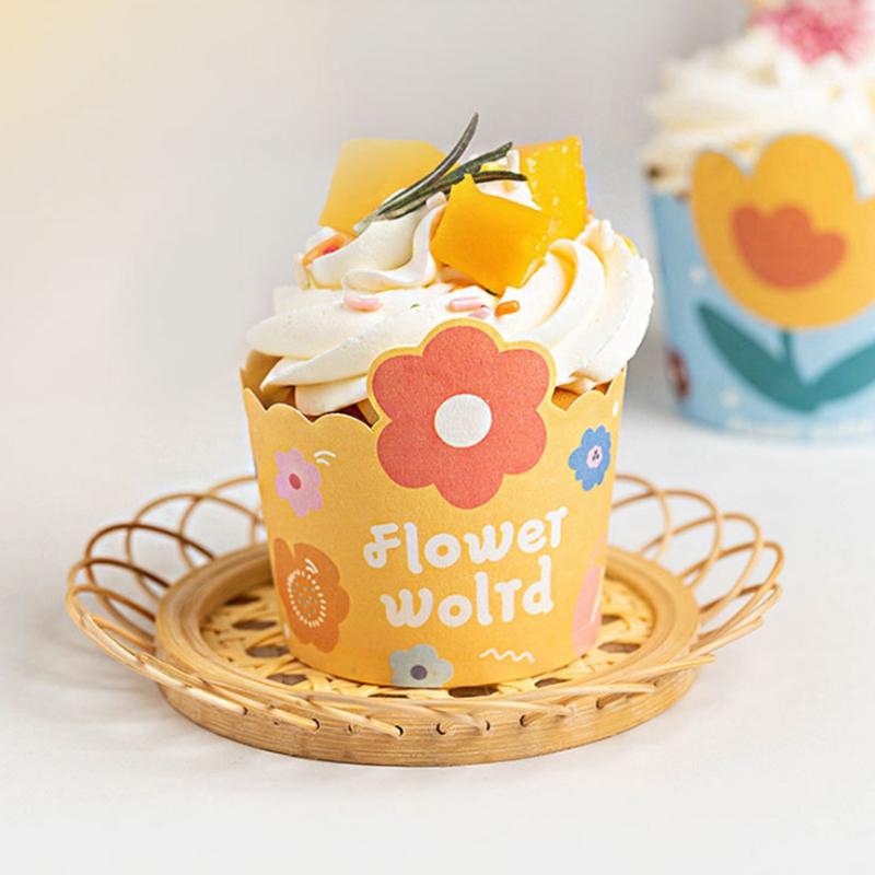 50/60/75Pcs Cartoon Muffin Cupcake Paper Cup For Wedding Party Assiettes Cupcake Liner Baking Cup Tray Cake Pastry Wrapper Case