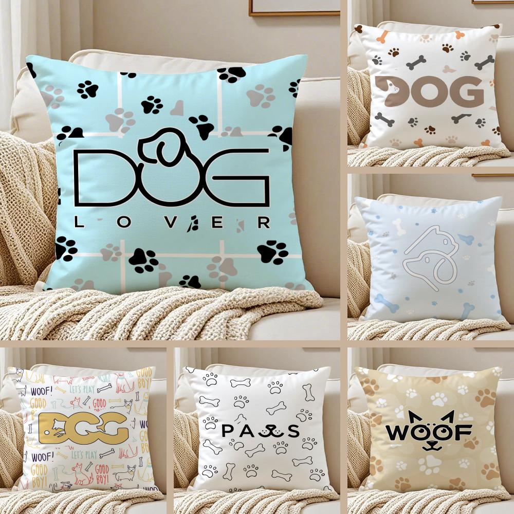 Animal Alphabet Cushion Cover Pillowcase Antidustmite Living Room Sofa Decor Cushion Room