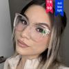 TR90 Große Cat-Eye-Ausschnitt Schlankheitsbrille - Modische Brillenfassung für Damen, Internet-Celebrity-Stil