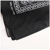 kakatrend Bandana 100% Cotton Men's Paisley Black Adults Stylish Handkerchief Cotton Bandana Unisex Durag 3-Piece Set black 55cm x 55cm